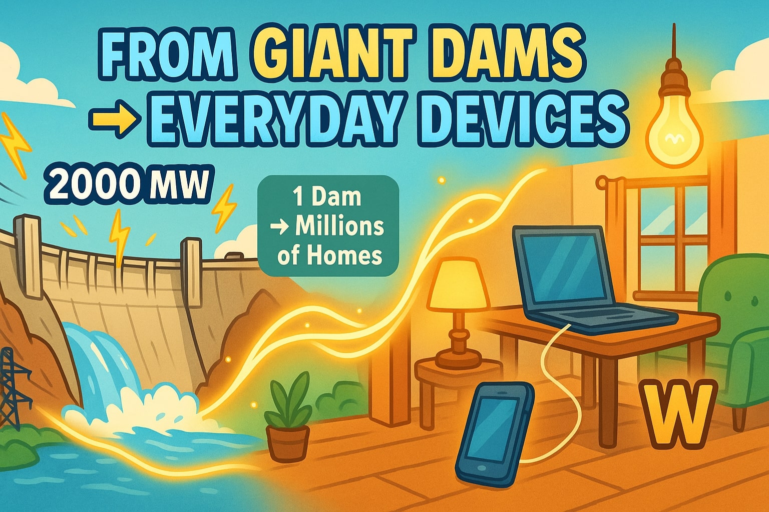 Konverter Megawatt ke Watt