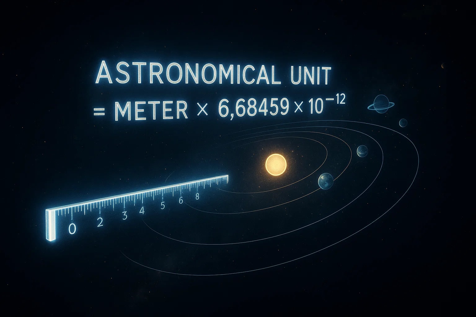 Konverter Meter ke Satuan Astronomi