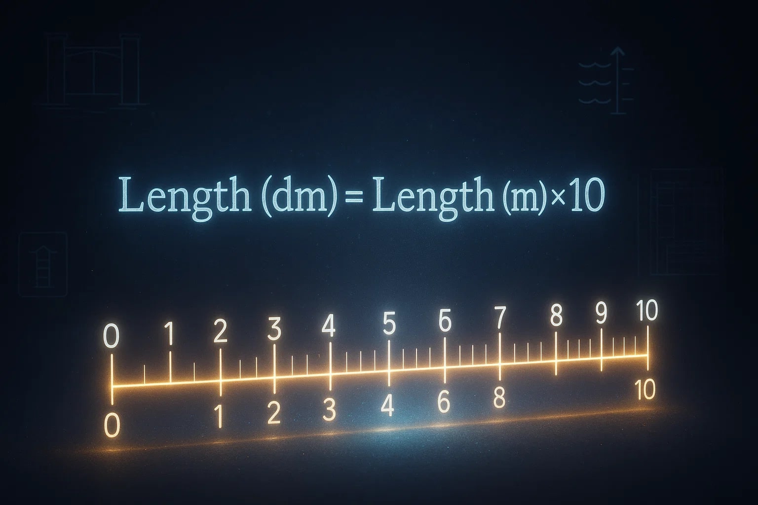 Konverter Meter ke Desimeter