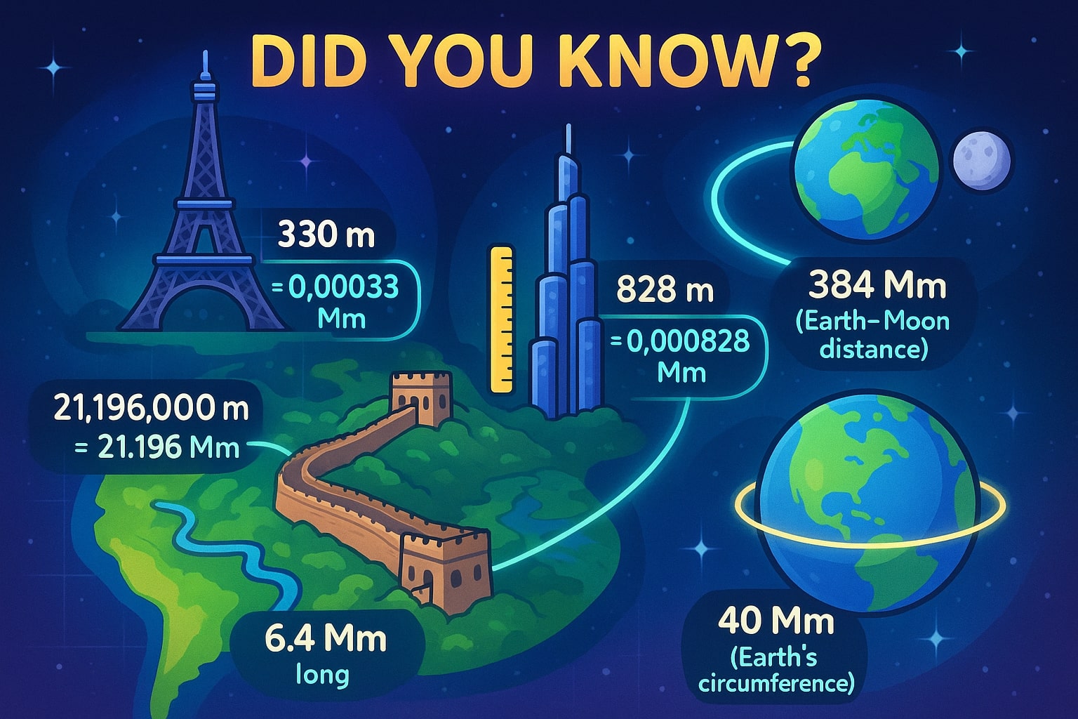 Konverter Meter ke Megameter