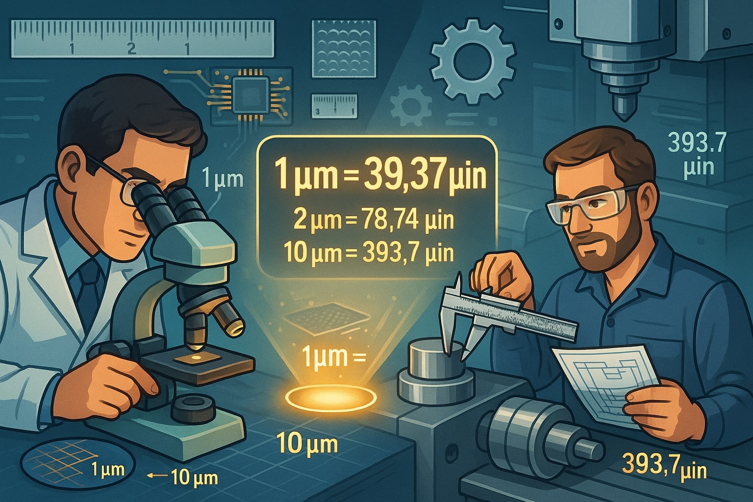 Konverter Mikrometer ke Mikroinci