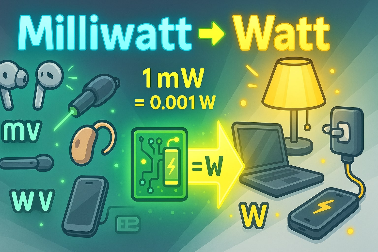 Konverter MilliWatt ke Watt