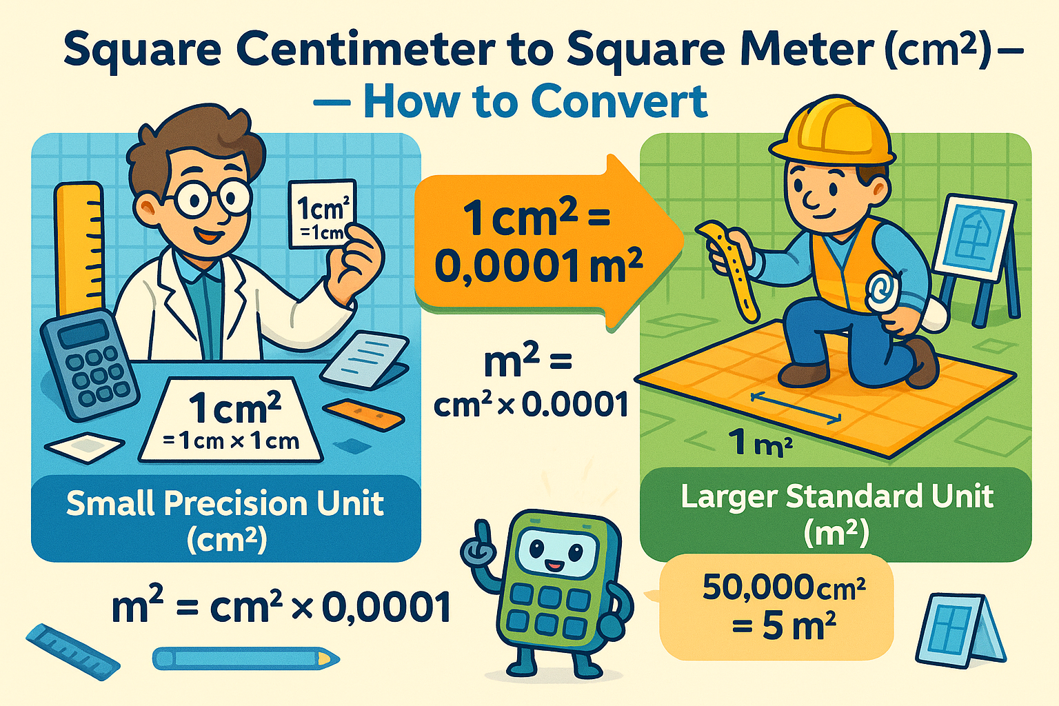 Konverter Sentimeter Persegi ke Meter Persegi
