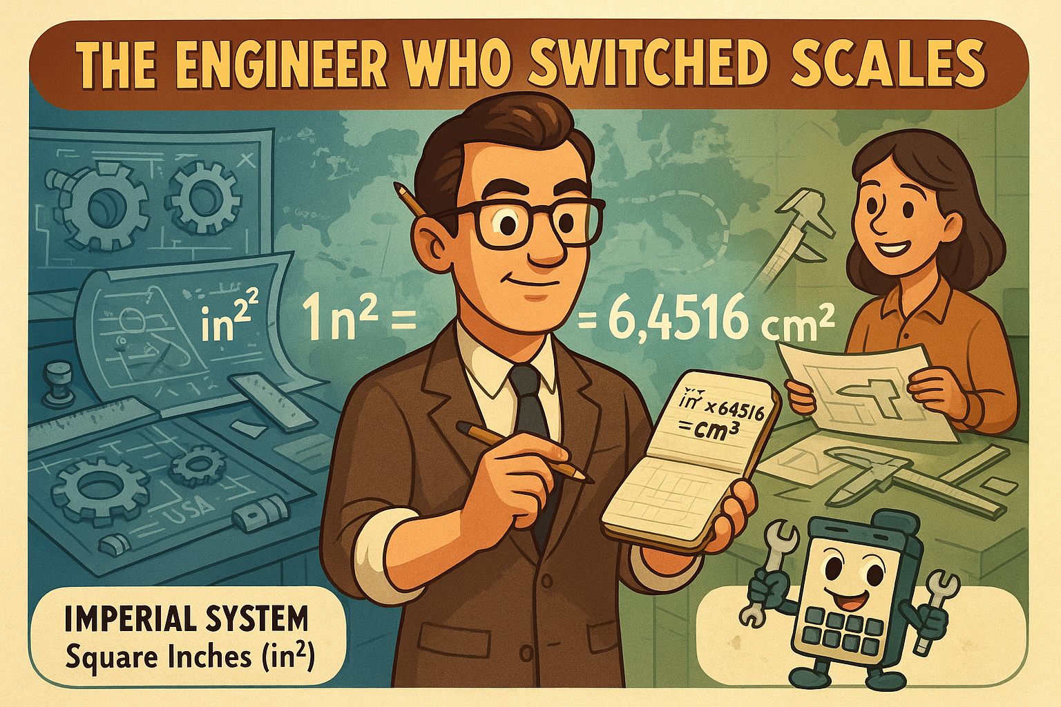 Konverter Inci Persegi ke Sentimeter Persegi
