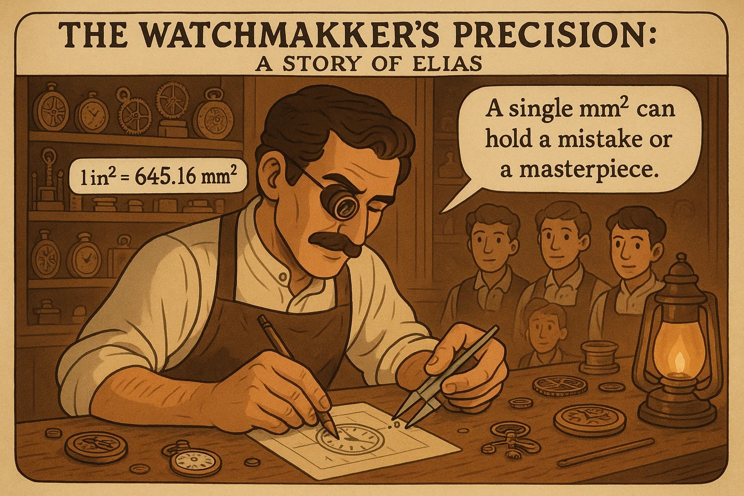 Konverter Inci Persegi ke Milimeter Persegi