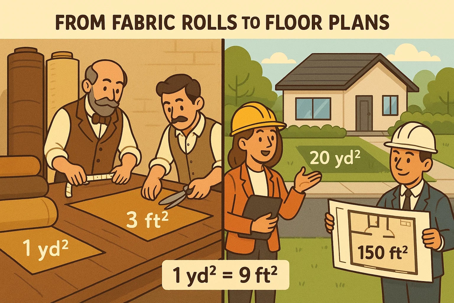 Konverter Yard Persegi ke Kaki Persegi