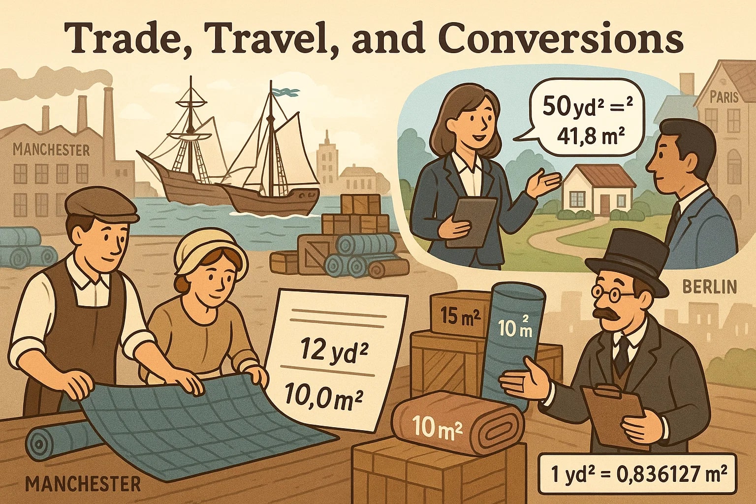 Konverter Yard Persegi ke Meter Persegi