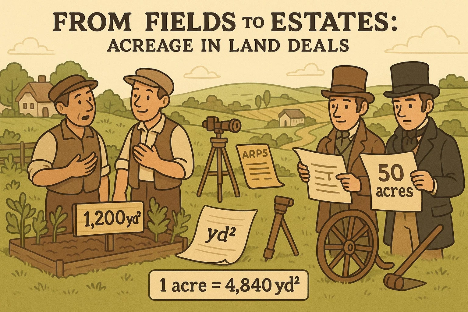 Konverter Yard Persegi ke Acre