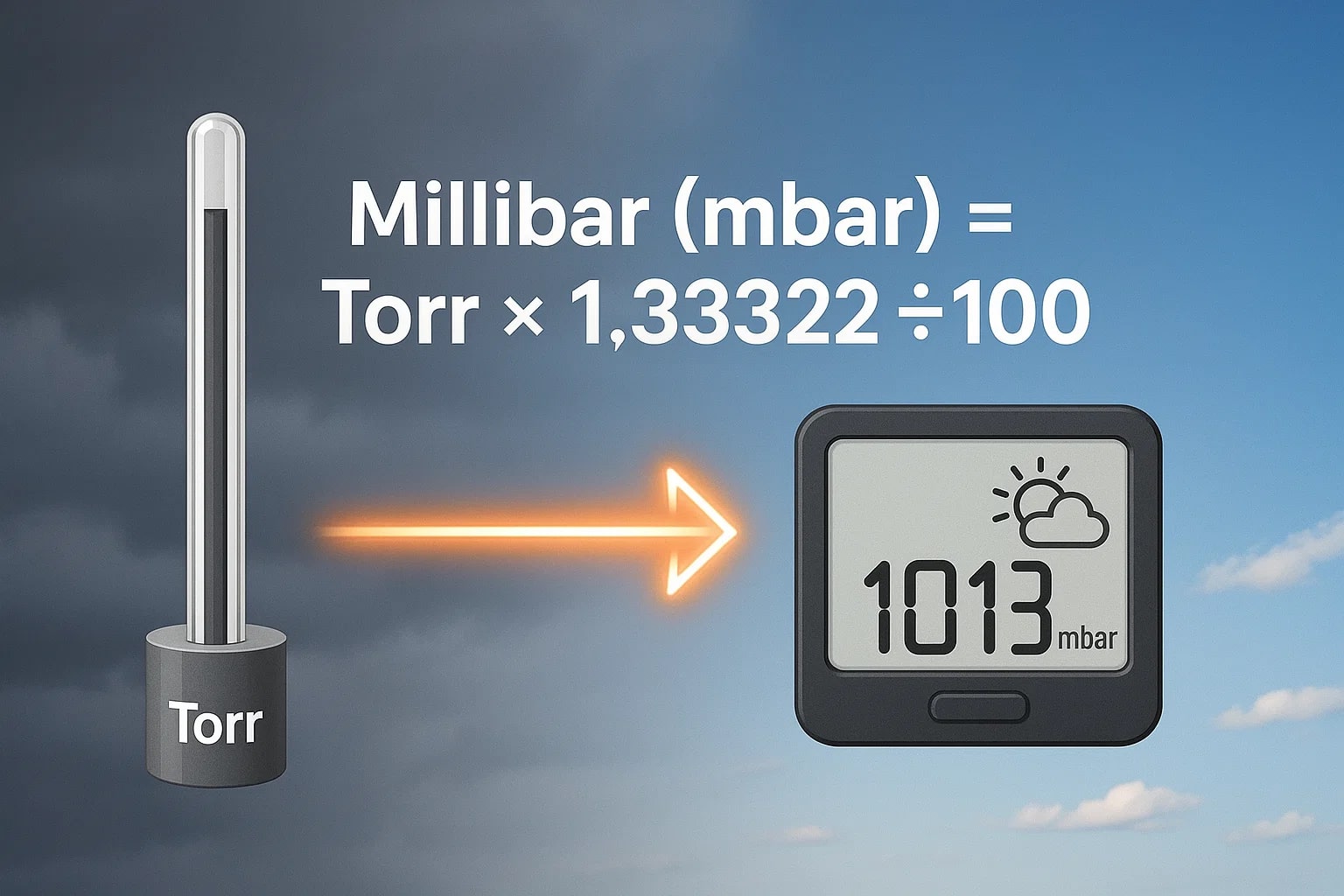 Konverter Torr ke Millibar