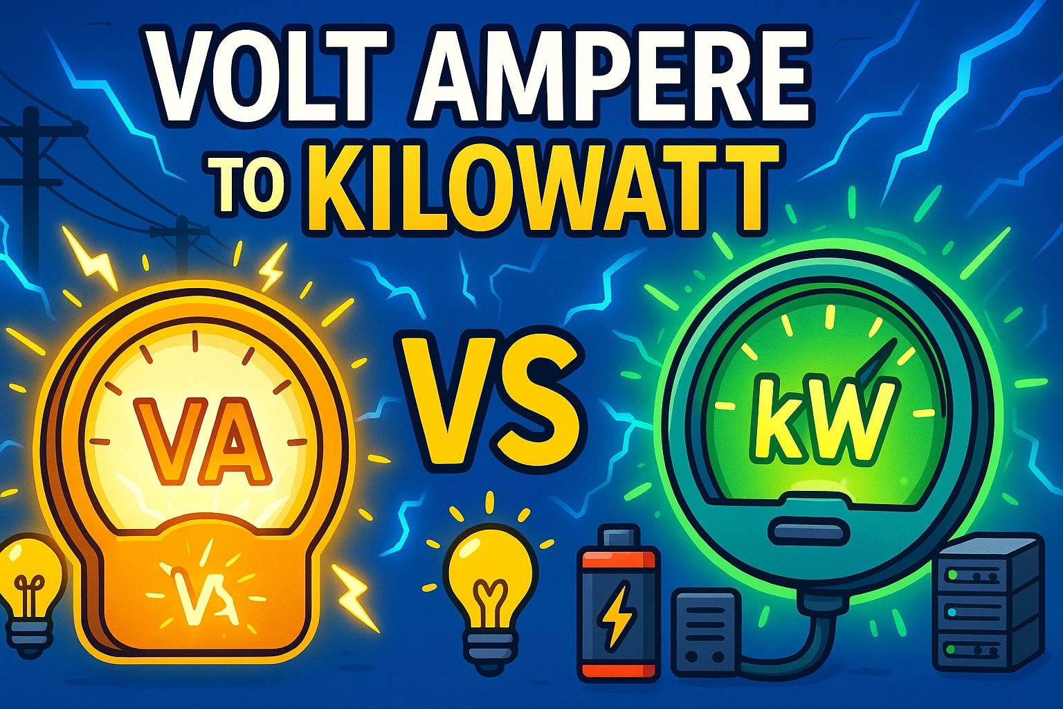 Konverter Volt Ampere ke Kilowatt