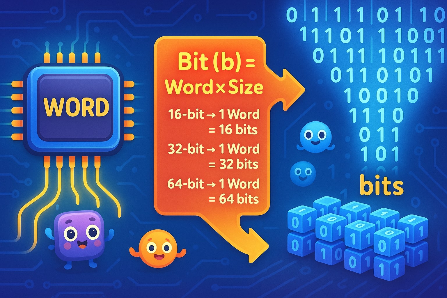 Kalkulator Kata ke Bit