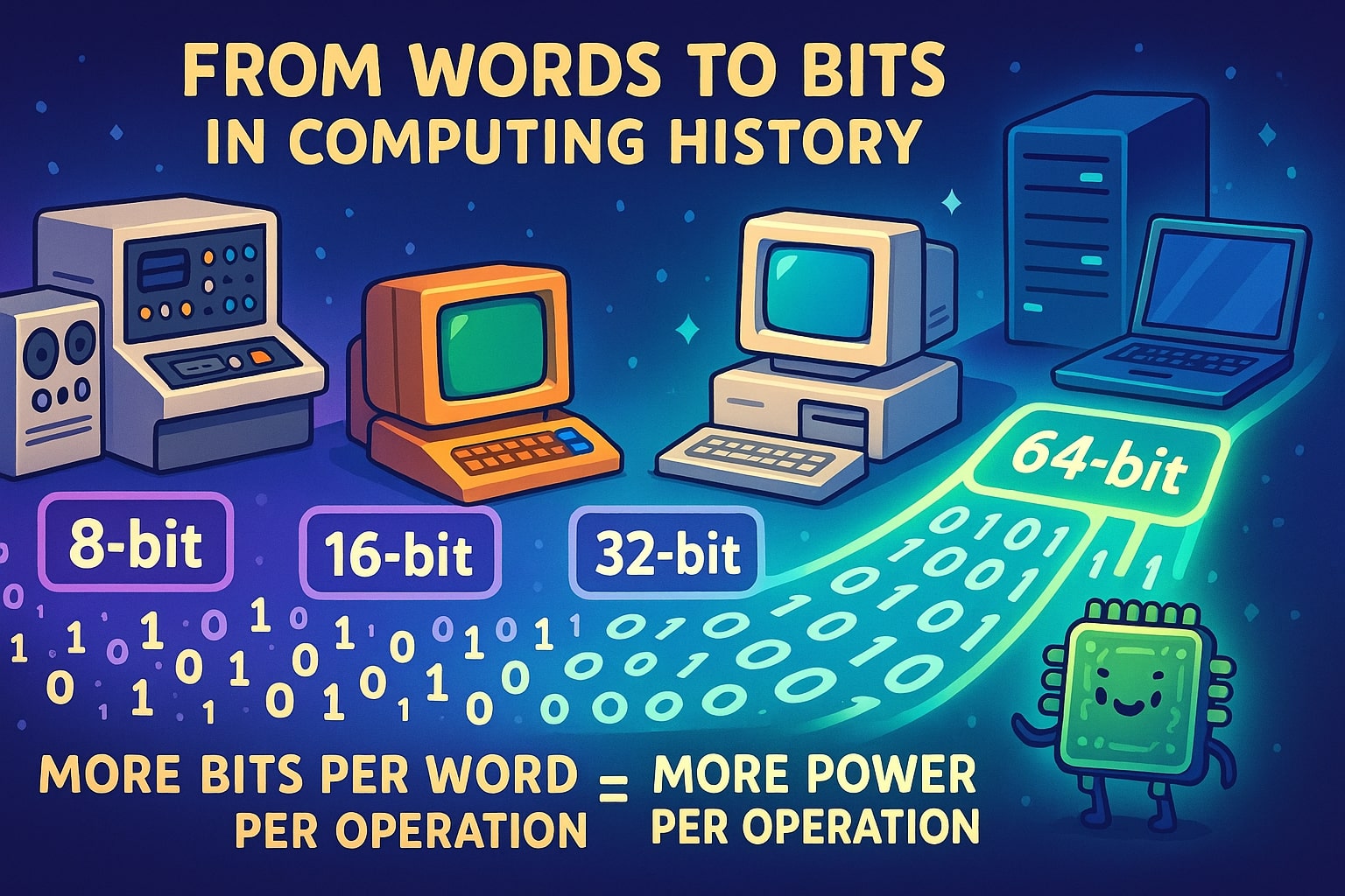 Kalkulator Kata ke Bit